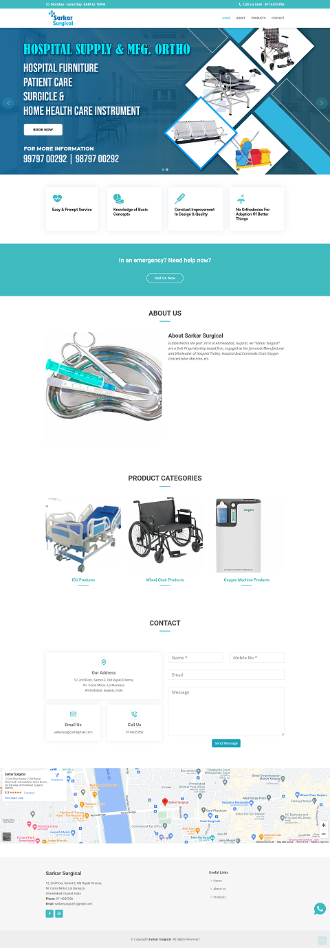 Custom Website & Web App design and development for health product business